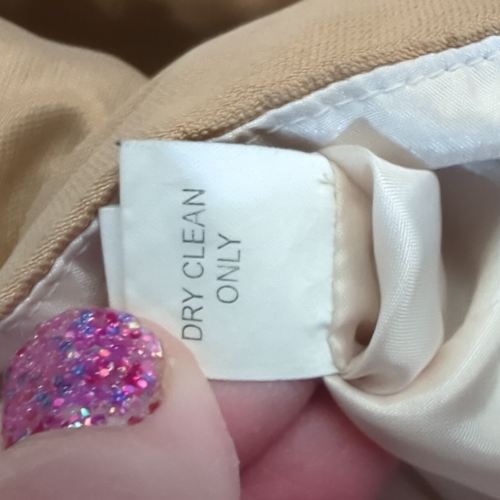 Kay Unger Beige Blazer with Black Trim - Picture 7 of 8